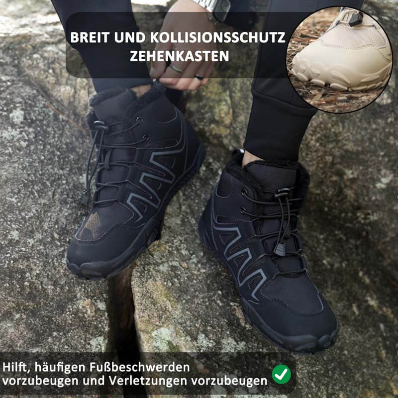 Hohe Warme Bequeme Schneestiefel Rutschfester & Wasserdichter Barfußschuh für den Winter (Unisex)