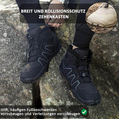 Hohe Warme Bequeme Schneestiefel Rutschfester & Wasserdichter Barfußschuh für den Winter (Unisex)