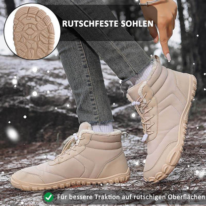 Schneestiefel Winddicht Kältebeständig Trendig Lässig Warm Rutschfester & Wasserdichter Barfußschuh für den Winter (Unisex)