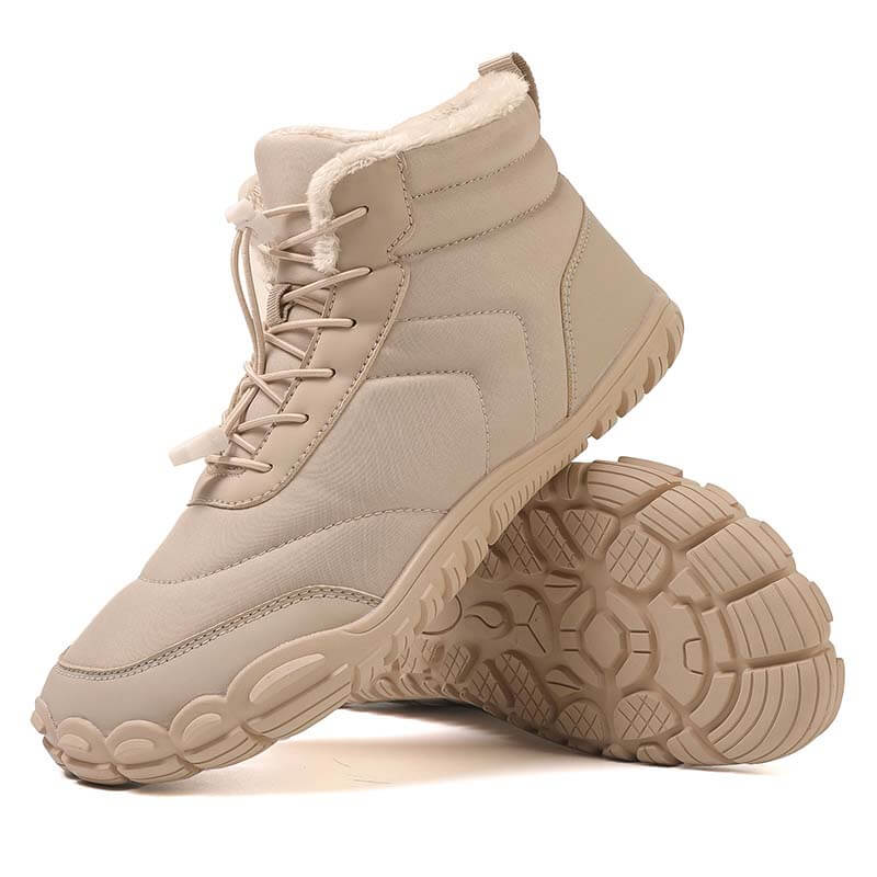 Schneestiefel Winddicht Kältebeständig Trendig Lässig Warm Rutschfester & Wasserdichter Barfußschuh für den Winter (Unisex)