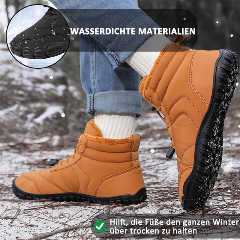 Schneestiefel Winddicht Kältebeständig Trendig Lässig Warm Rutschfester & Wasserdichter Barfußschuh für den Winter (Unisex)