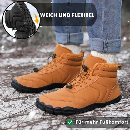 Schneestiefel Winddicht Kältebeständig Trendig Lässig Warm Rutschfester & Wasserdichter Barfußschuh für den Winter (Unisex)