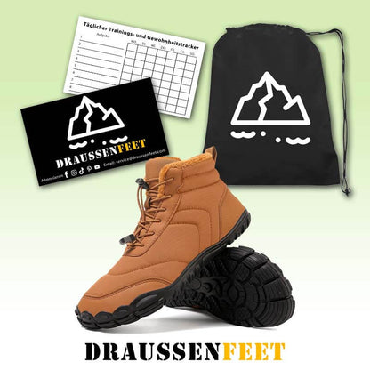 Schneestiefel Winddicht Kältebeständig Trendig Lässig Warm Rutschfester & Wasserdichter Barfußschuh für den Winter (Unisex)