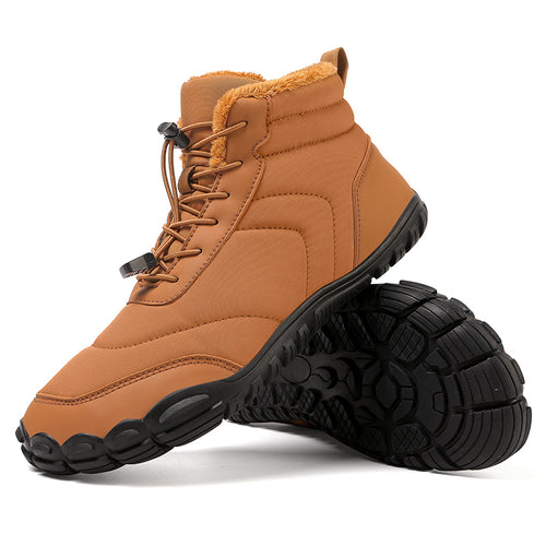 draussenfeet winter barfussschuhe schneestiefel 31505 braun