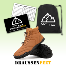 Lade das Bild in den Galerie-Viewer, draussenfeet winter barfussschuhe schneestiefel 31505 braun
