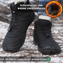 Lade das Bild in den Galerie-Viewer, draussenfeet winter barfussschuhe schneestiefel 31505 schwarz
