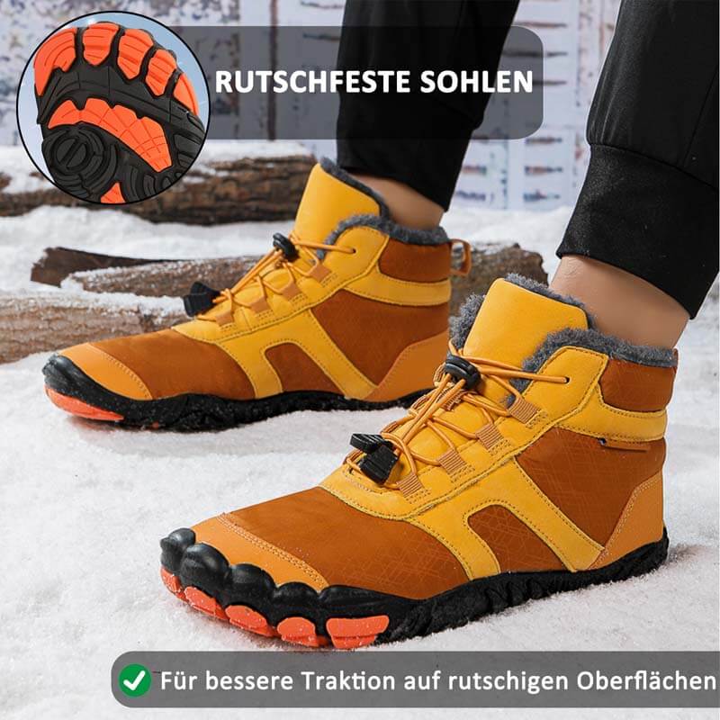 Warme Flexible Faltenfeste Schneestiefel Außenbereich Rutschfester & Wasserdichter Barfußschuh für den Winter (Unisex)