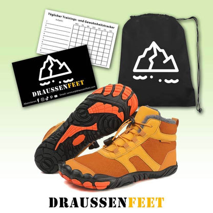 Warme Flexible Faltenfeste Schneestiefel Außenbereich Rutschfester & Wasserdichter Barfußschuh für den Winter (Unisex)