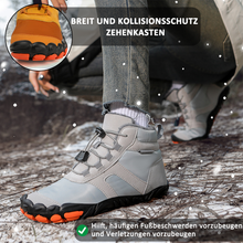 Lade das Bild in den Galerie-Viewer, draussenfeet winter barfussschuhe schneestiefel 31506 grau
