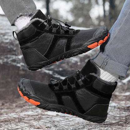 Warme Flexible Faltenfeste Schneestiefel Außenbereich Rutschfester & Wasserdichter Barfußschuh für den Winter (Unisex)