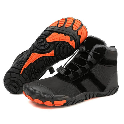 Warme Flexible Faltenfeste Schneestiefel Außenbereich Rutschfester & Wasserdichter Barfußschuh für den Winter (Unisex)
