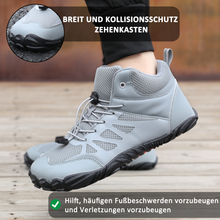 Lade das Bild in den Galerie-Viewer, draussenfeet winter barfussschuhe schneestiefel 31508 hellgrau

