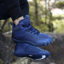 Lade das Bild in den Galerie-Viewer, draussenfeet winter barfussschuhe schneestiefel 31509 blau
