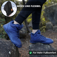 Lade das Bild in den Galerie-Viewer, draussenfeet winter barfussschuhe schneestiefel 31509 blau
