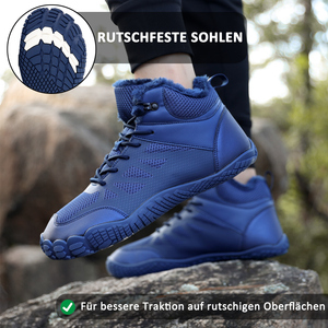 draussenfeet winter barfussschuhe schneestiefel 31509 blau