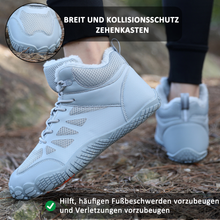 Lade das Bild in den Galerie-Viewer, draussenfeet winter barfussschuhe schneestiefel 31509 grau
