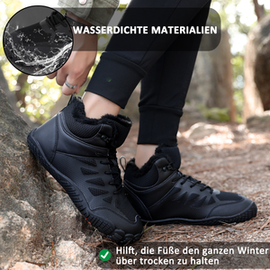 draussenfeet winter barfussschuhe schneestiefel 31509 schwarz
