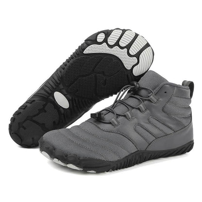 Wanderschuhe Verschleißfeste Atmungsaktive Outdoor Schuhe Rutschfester & Wasserdichter Barfußschuh für den Winter (Unisex)