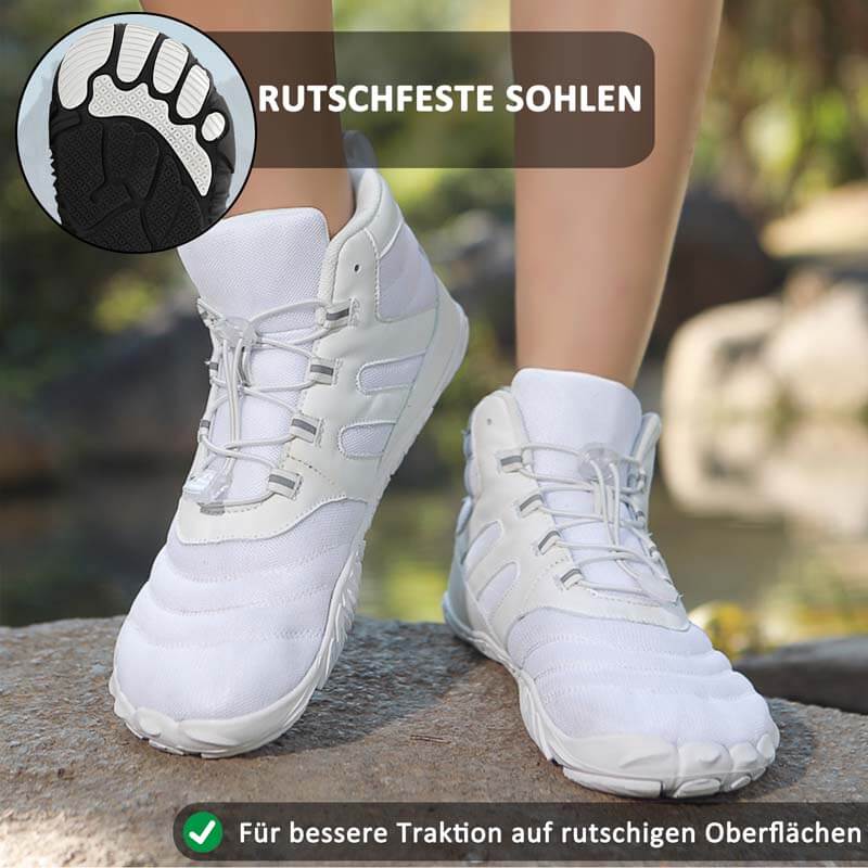 Wanderschuhe Verschleißfeste Atmungsaktive Outdoor Schuhe Rutschfester & Wasserdichter Barfußschuh für den Winter (Unisex)