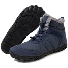 Lade das Bild in den Galerie-Viewer, draussenfeet winter barfussschuhe schneestiefel 31511 dunkelblau
