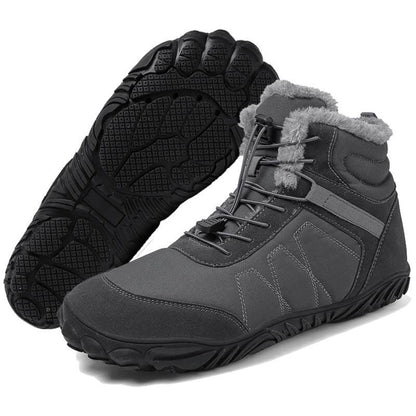 Outdoor-Schneestiefel Dicke Sohle Baumwollschuhe Wanderschuhe Rutschfester & Wasserdichter Barfußschuh für den Winter (Unisex)