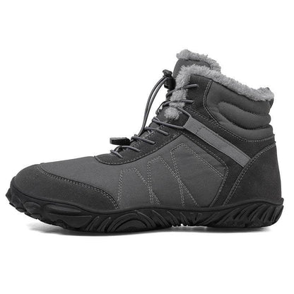 Outdoor-Schneestiefel Dicke Sohle Baumwollschuhe Wanderschuhe Rutschfester & Wasserdichter Barfußschuh für den Winter (Unisex)