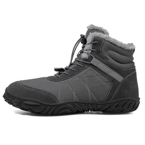 Outdoor-Schneestiefel Dicke Sohle Baumwollschuhe Wanderschuhe Rutschfester & Wasserdichter Barfußschuh für den Winter (Unisex)