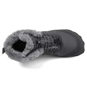 Outdoor-Schneestiefel Dicke Sohle Baumwollschuhe Wanderschuhe Rutschfester & Wasserdichter Barfußschuh für den Winter (Unisex)
