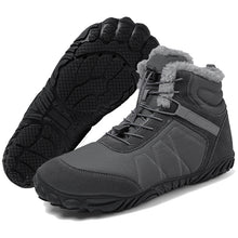 Lade das Bild in den Galerie-Viewer, draussenfeet winter barfussschuhe schneestiefel 31511 grau
