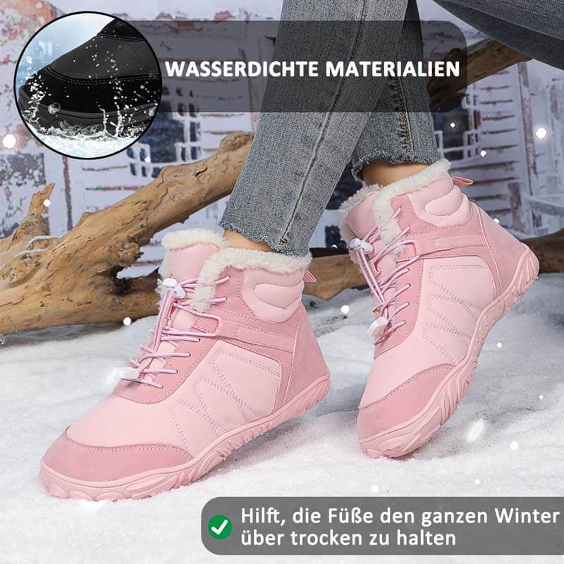 Outdoor-Schneestiefel Dicke Sohle Baumwollschuhe Wanderschuhe Rutschfester & Wasserdichter Barfußschuh für den Winter (Unisex)