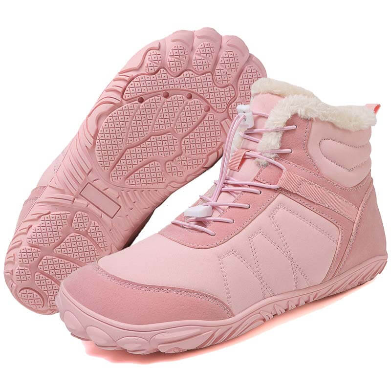 Outdoor-Schneestiefel Dicke Sohle Baumwollschuhe Wanderschuhe Rutschfester & Wasserdichter Barfußschuh für den Winter (Unisex)