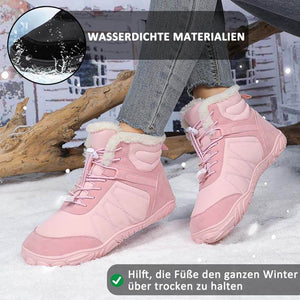 Outdoor-Schneestiefel Dicke Sohle Baumwollschuhe Wanderschuhe Rutschfester & Wasserdichter Barfußschuh für den Winter (Unisex)