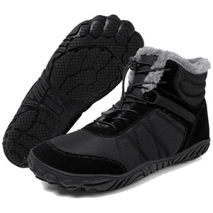 Outdoor-Schneestiefel Dicke Sohle Baumwollschuhe Wanderschuhe Rutschfester & Wasserdichter Barfußschuh für den Winter (Unisex)