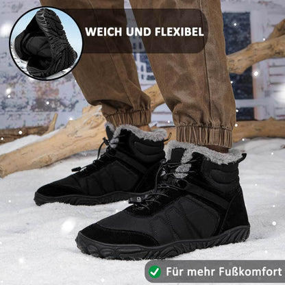 Outdoor-Schneestiefel Dicke Sohle Baumwollschuhe Wanderschuhe Rutschfester & Wasserdichter Barfußschuh für den Winter (Unisex)