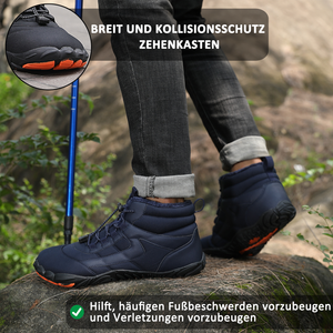 draussenfeet winter barfussschuhe schneestiefel 31512 blau