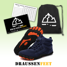 Lade das Bild in den Galerie-Viewer, draussenfeet winter barfussschuhe schneestiefel 31512 blau
