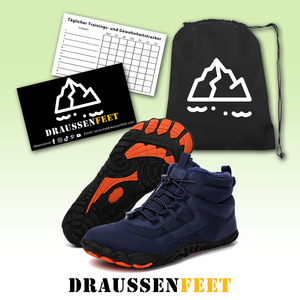 draussenfeet winter barfussschuhe schneestiefel 31512 blau
