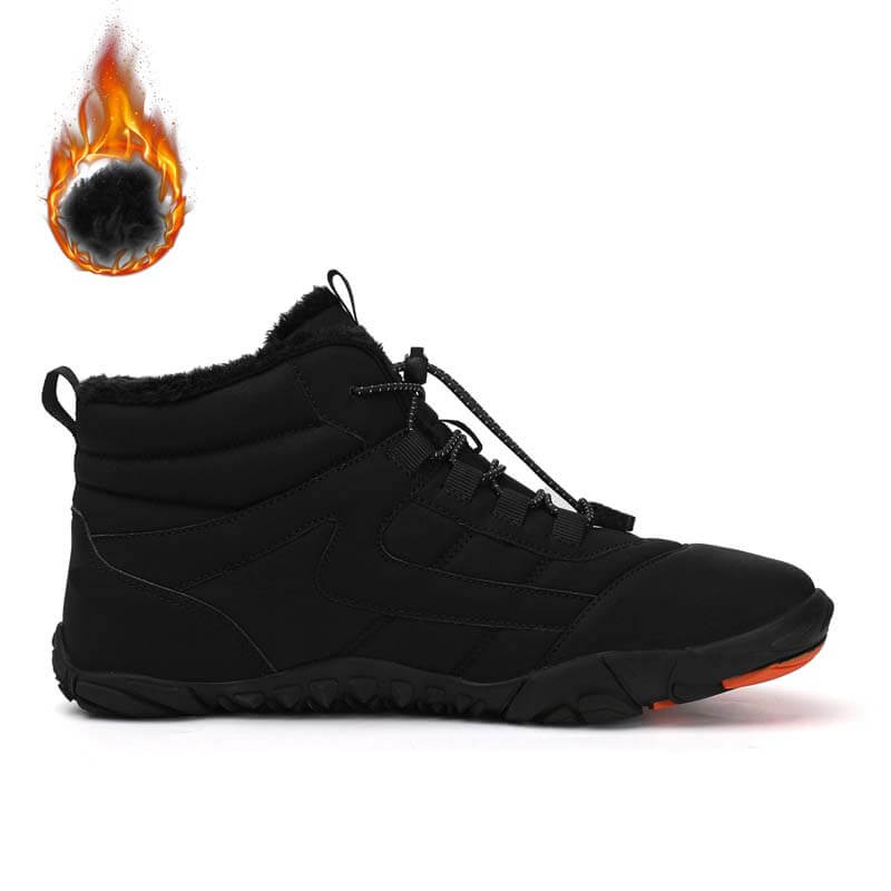 Winter Outdoor Plus Samt Wanderschuhe Schuhwerk Dick Warm Rutschfester & Wasserdichter Barfußschuh für den Winter (Unisex)
