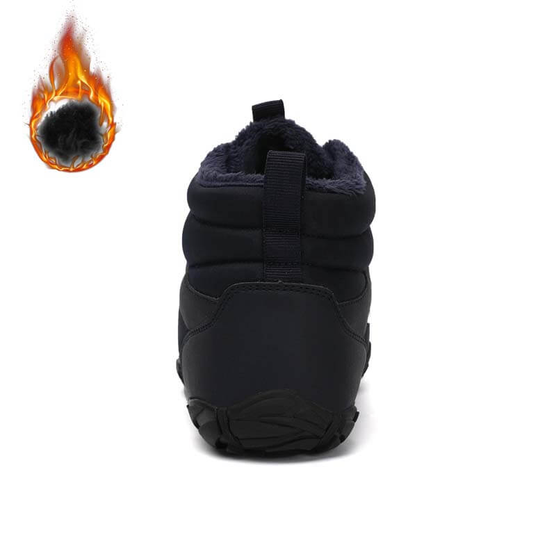 Winter Outdoor Plus Samt Wanderschuhe Schuhwerk Dick Warm Rutschfester & Wasserdichter Barfußschuh für den Winter (Unisex)