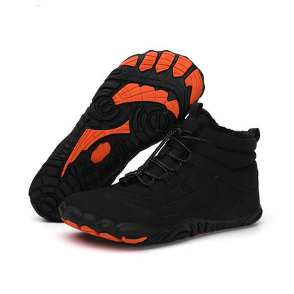 Winter Outdoor Plus Samt Wanderschuhe Schuhwerk Dick Warm Rutschfester & Wasserdichter Barfußschuh für den Winter (Unisex)