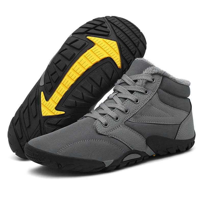 Schneestiefel für den Winter Warm Mittelhohe Wanderschuhe Rutschfester & Wasserdichter Barfußschuh für den Winter (Unisex)
