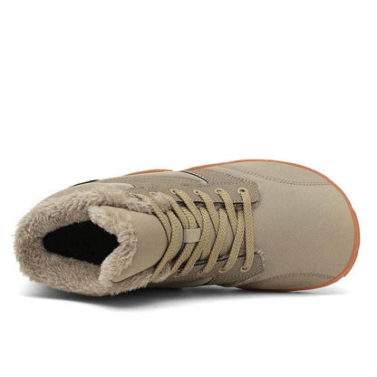Schneestiefel für den Winter Warm Mittelhohe Wanderschuhe Rutschfester & Wasserdichter Barfußschuh für den Winter (Unisex)