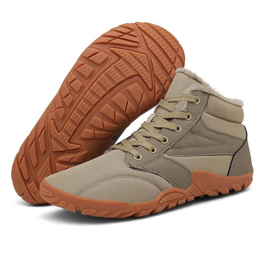 Schneestiefel für den Winter Warm Mittelhohe Wanderschuhe Rutschfester & Wasserdichter Barfußschuh für den Winter (Unisex)