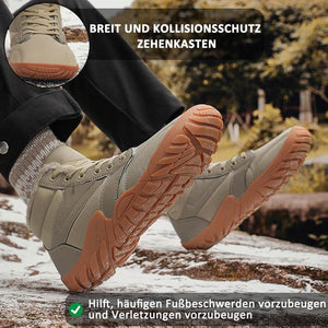 Schneestiefel für den Winter Warm Mittelhohe Wanderschuhe Rutschfester & Wasserdichter Barfußschuh für den Winter (Unisex)