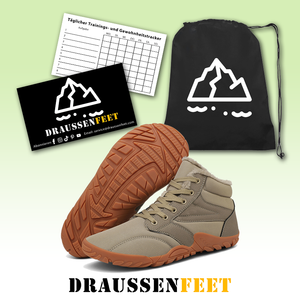 draussenfeet winter barfussschuhe schneestiefel 31513 sand