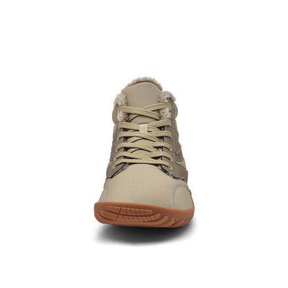 Schneestiefel für den Winter Warm Mittelhohe Wanderschuhe Rutschfester & Wasserdichter Barfußschuh für den Winter (Unisex)