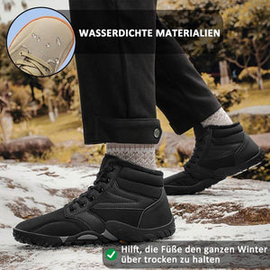 Schneestiefel für den Winter Warm Mittelhohe Wanderschuhe Rutschfester & Wasserdichter Barfußschuh für den Winter (Unisex)