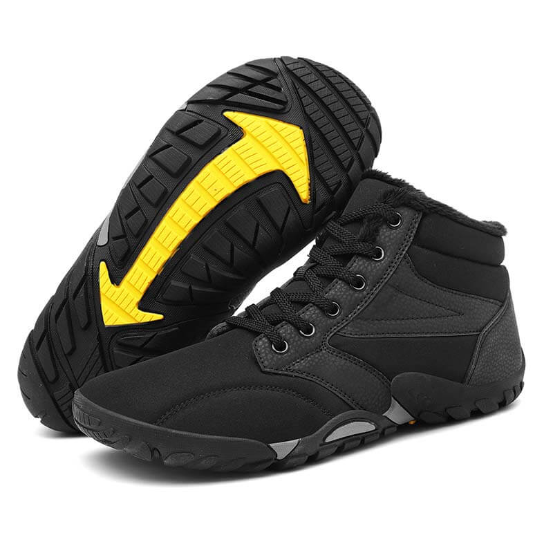 Schneestiefel für den Winter Warm Mittelhohe Wanderschuhe Rutschfester & Wasserdichter Barfußschuh für den Winter (Unisex)