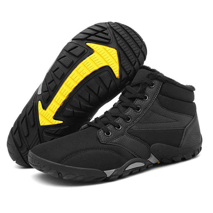 Schneestiefel für den Winter Warm Mittelhohe Wanderschuhe Rutschfester & Wasserdichter Barfußschuh für den Winter (Unisex)