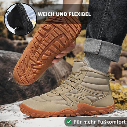 Winter-Schneestiefel Warme High-Top-Wanderschuhe Rutschfester & Wasserdichter Barfußschuh für den Winter (Unisex)